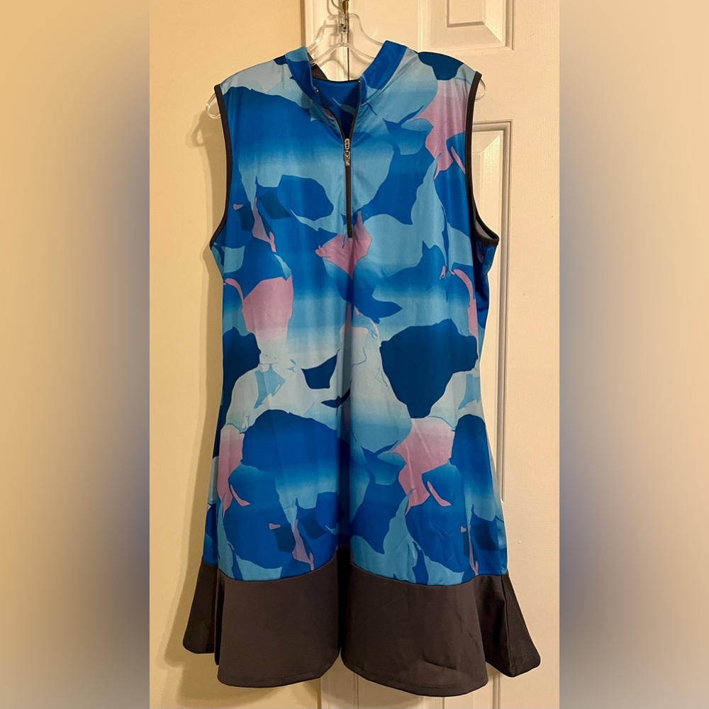 Callaway Womens Golf Dress, Size XL, Activewear Opti-Dri Sports Dress, Abstract